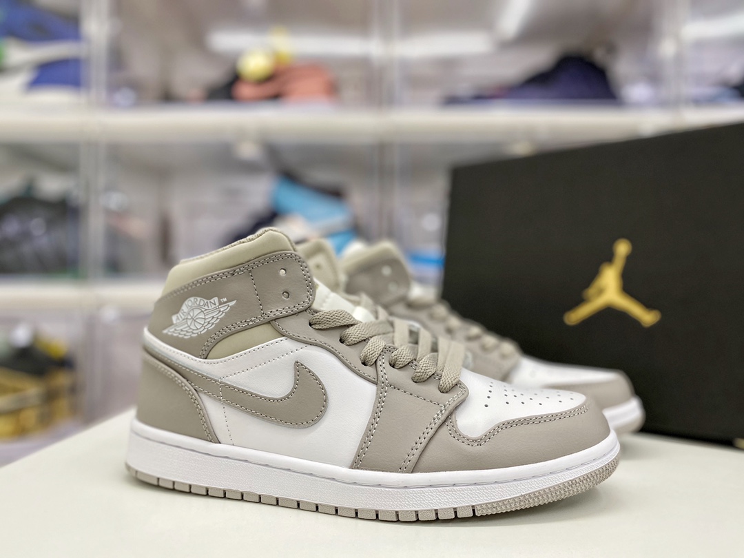 Jordan 1 Mid Linen - vstockx