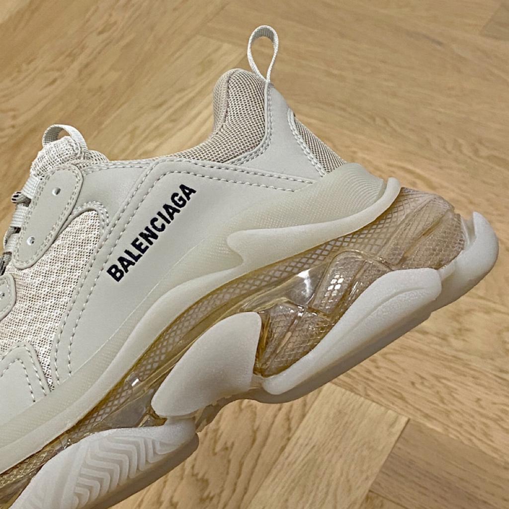 Balenciaga Triple S Clear Sole Off White - vstockx
