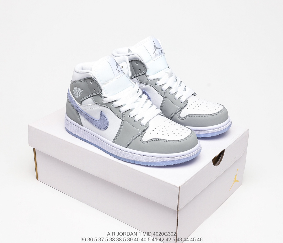 Jordan 1 Mid Wolf Grey Aluminum (W) - vstockx
