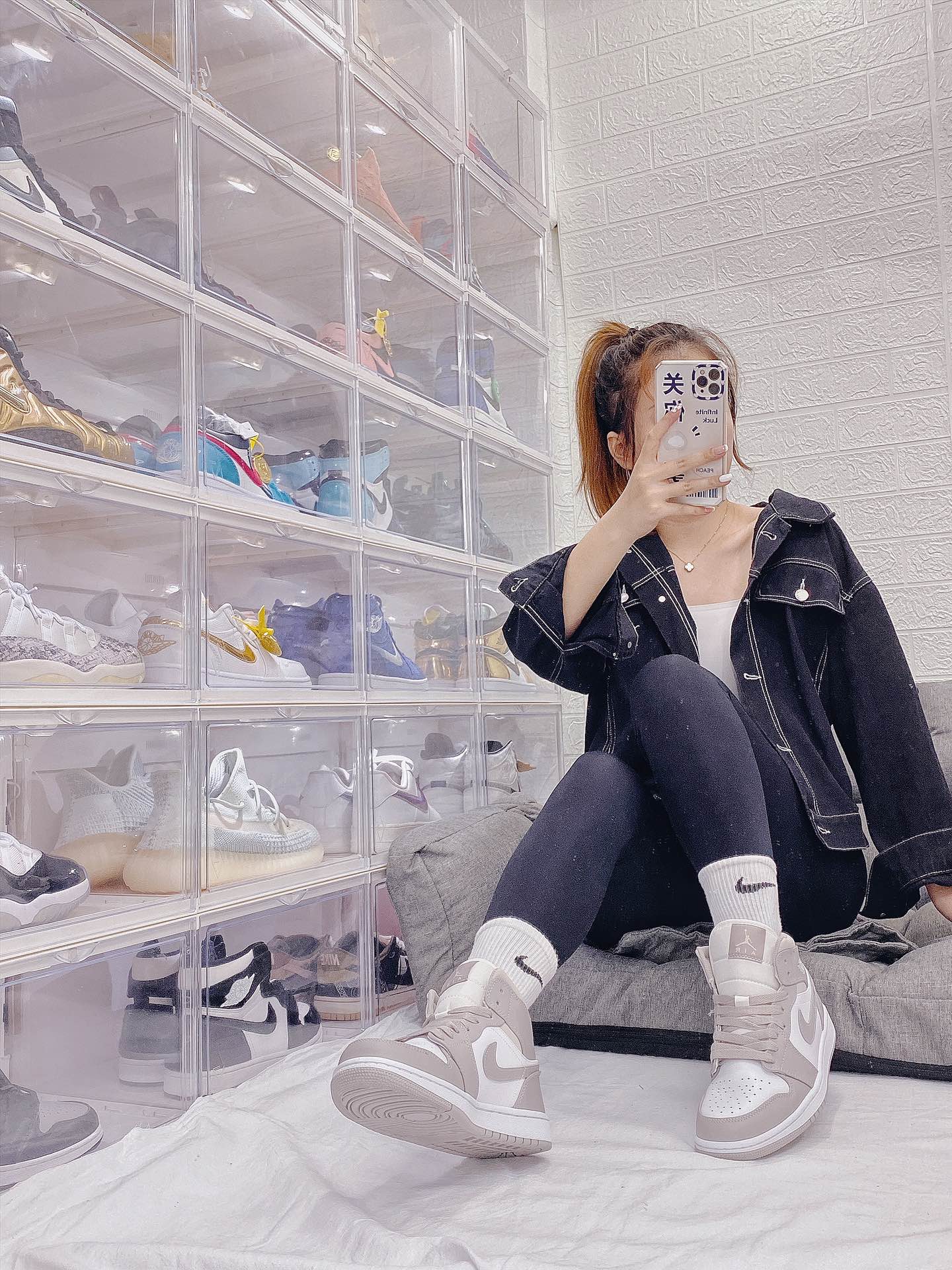 Jordan 1 Mid Linen - vstockx