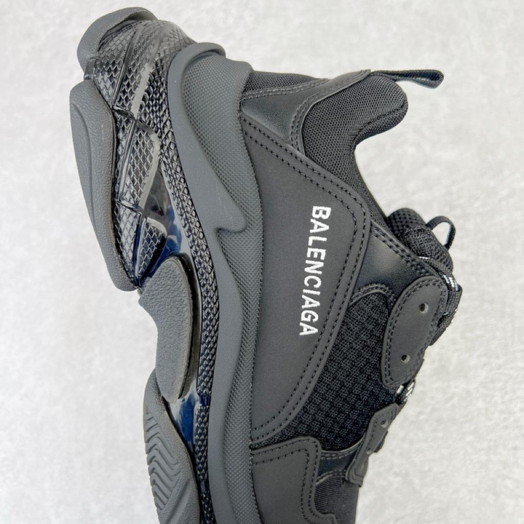 Balenciaga Triple S Clear Sole Black - vstockx