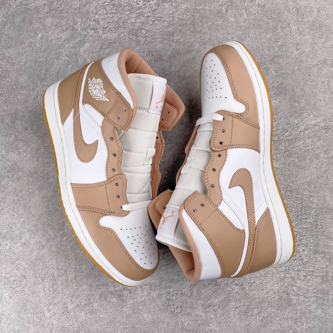 Jordan 1 Mid Tan Gum - vstockx