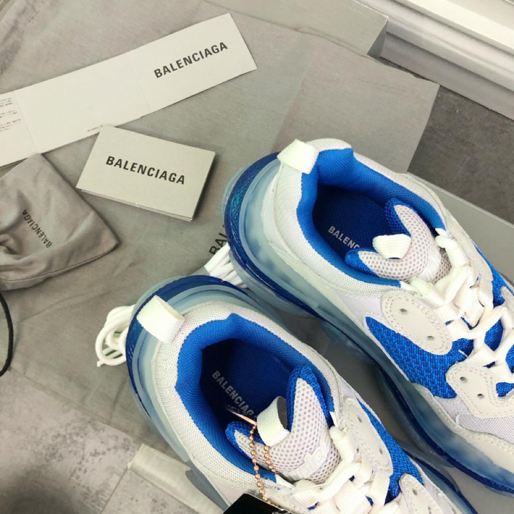 Balenciaga Triple S White Blue - vstockx