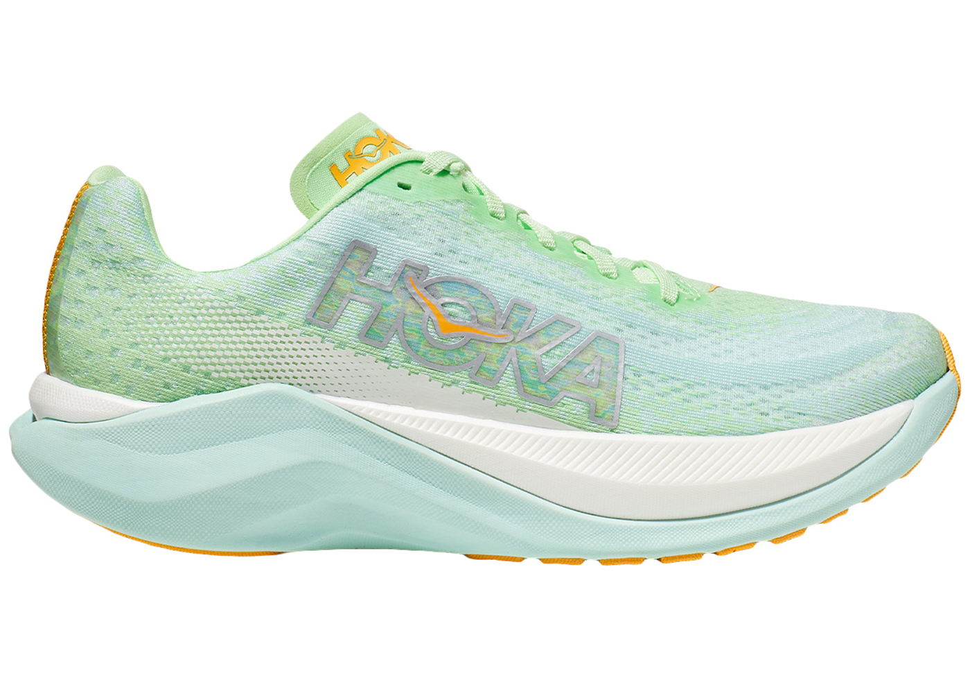 Hoka One One Mach X Lime Glow Sunlit Ocean (Women's) - vstockx