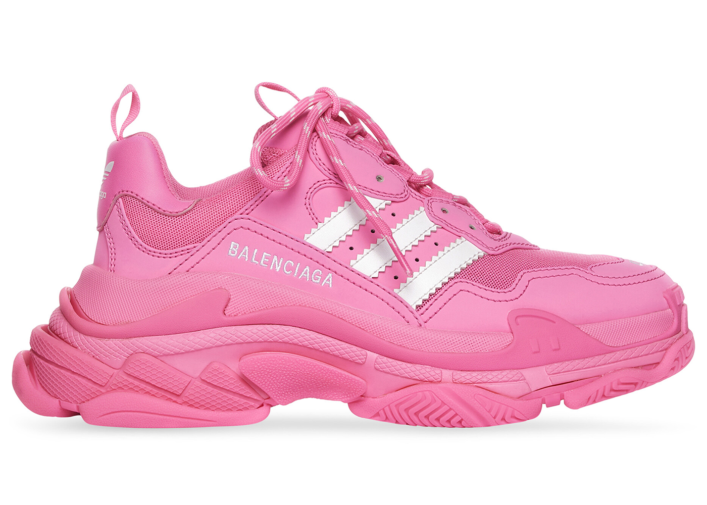 Balenciaga x adidas Triple S Neon Pink (W) - vstockx