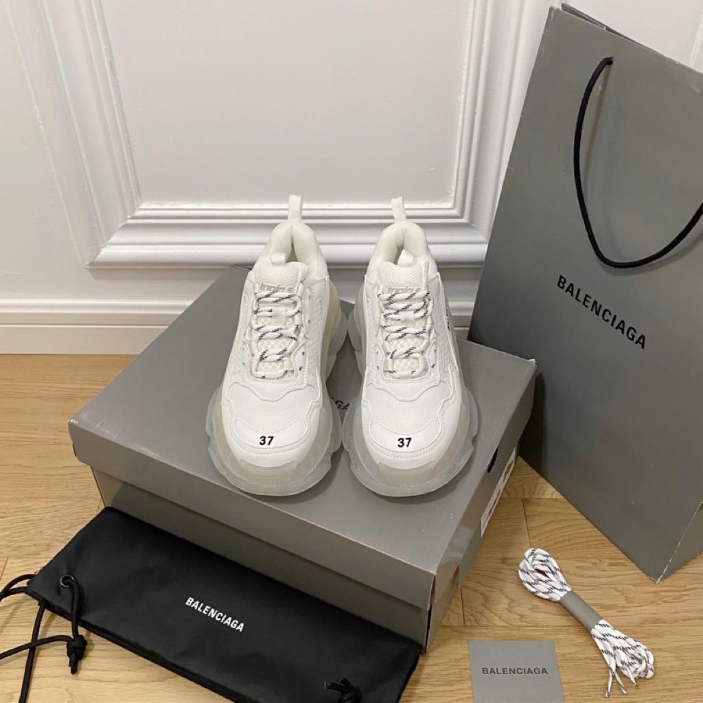 Balenciaga Triple S Clear Sole White - vstockx