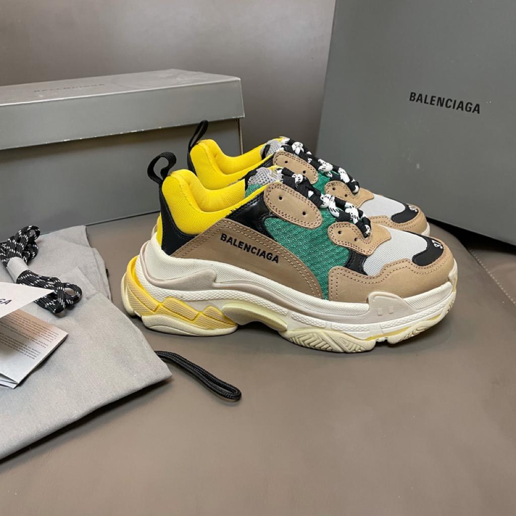 Balenciaga Triple S Beige Green Yellow (2018 Reissue) - vstockx