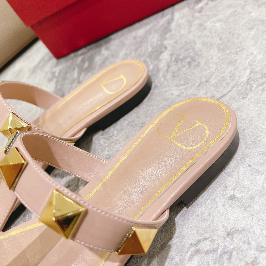 VALENTINO GARAVANI ROMAN STUD HEEL 2CM WOMEN 7 - vstockx