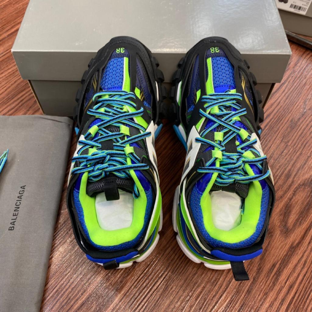 Balenciaga Track Green White Blue - vstockx