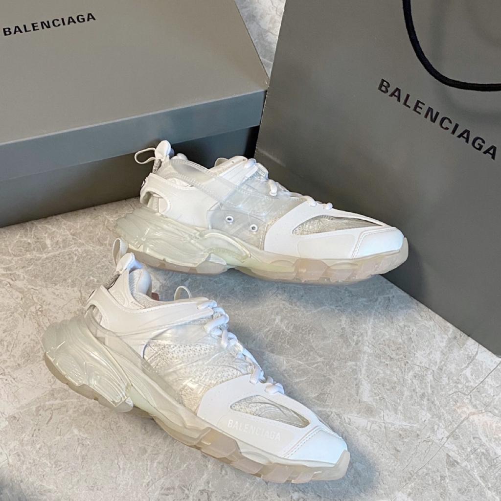 Balenciaga Track Clear Sole White - vstockx