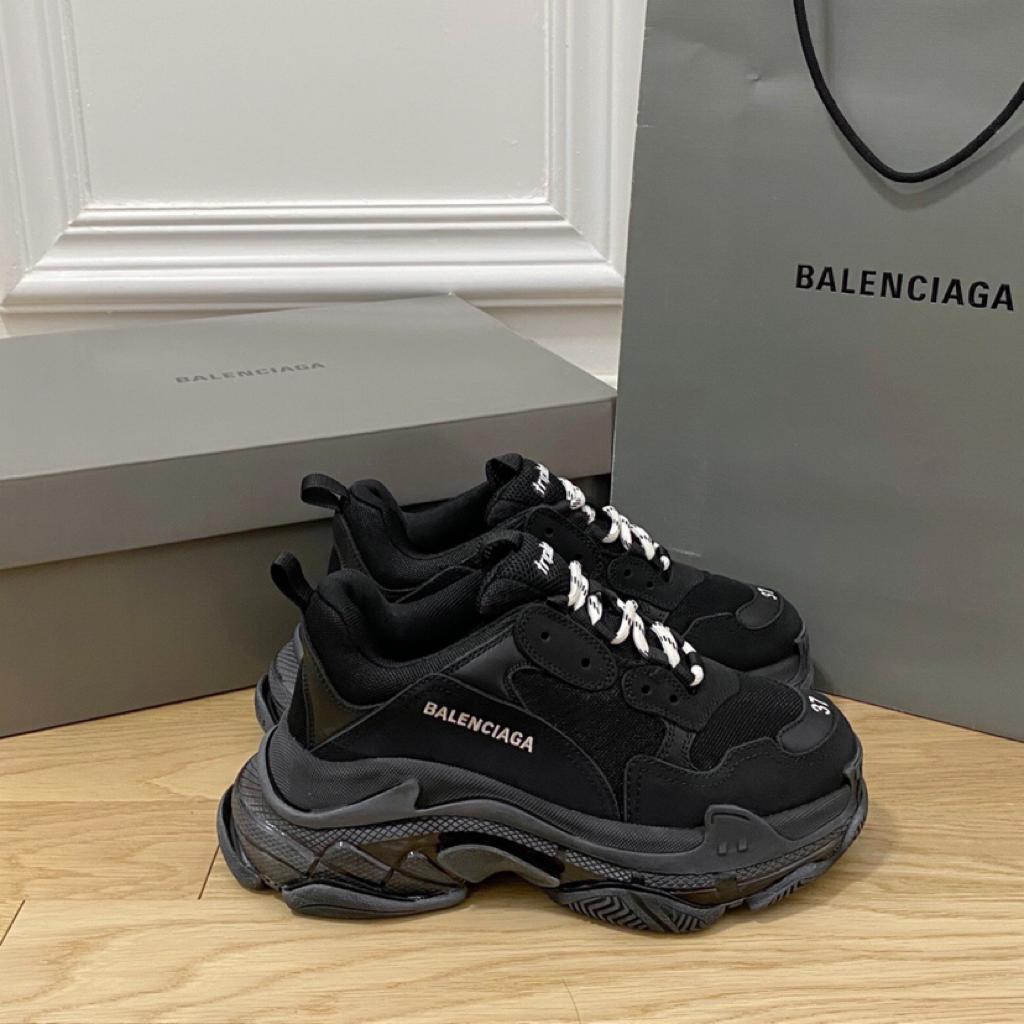 Balenciaga Triple S Clear Sole Double Black (W) - vstockx