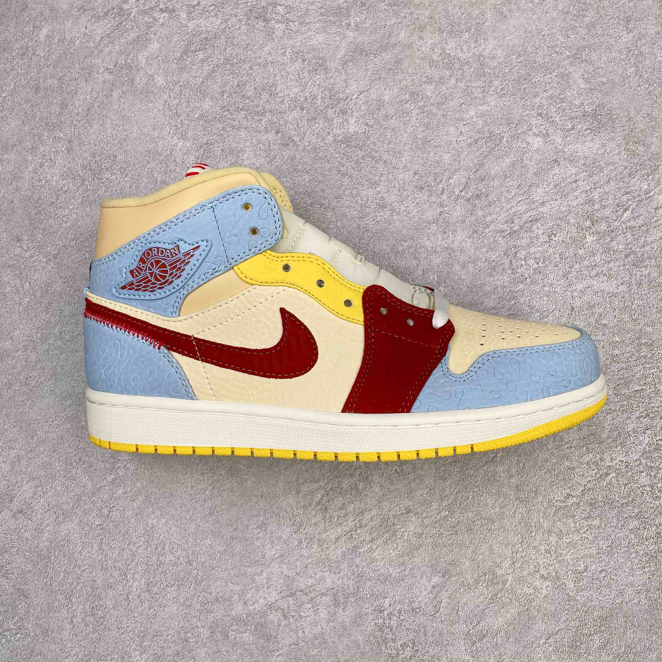 Jordan 1 Mid SE Fearless Maison Chateau Rouge - vstockx