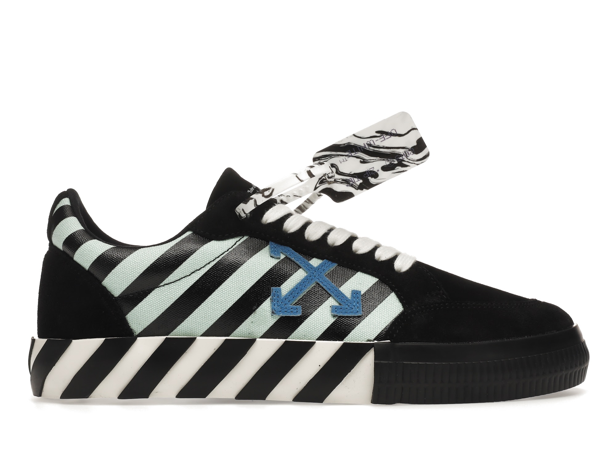 OFF-WHITE Vulc Low Black Blue Arrow - vstockx