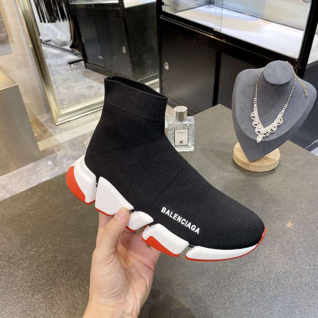Balenciaga Speed 2.0 Bicolor Transparent Red Sole (W) - vstockx