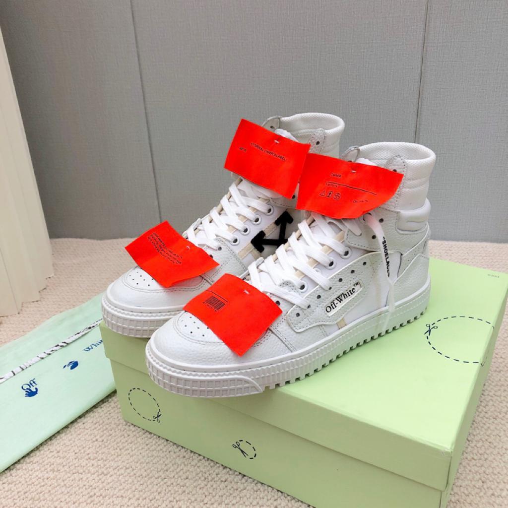 OFF-WHITE Off Court 3.0 Leather White White Orange - vstockx