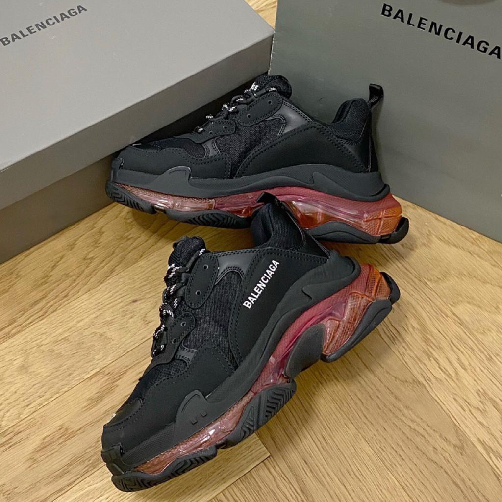 Balenciaga Triple S Clear Sole Neon Pink - vstockx