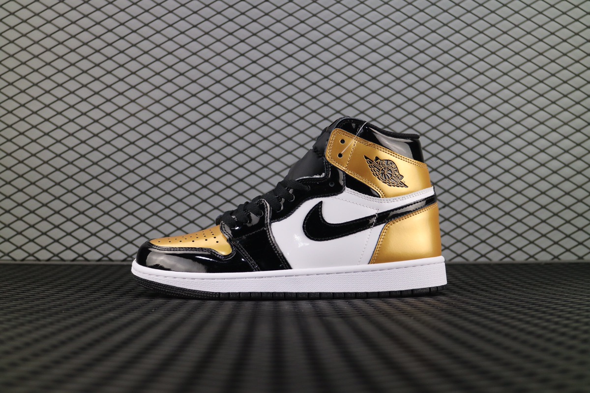Jordan 1 Retro High NRG Patent Gold Toe - vstockx