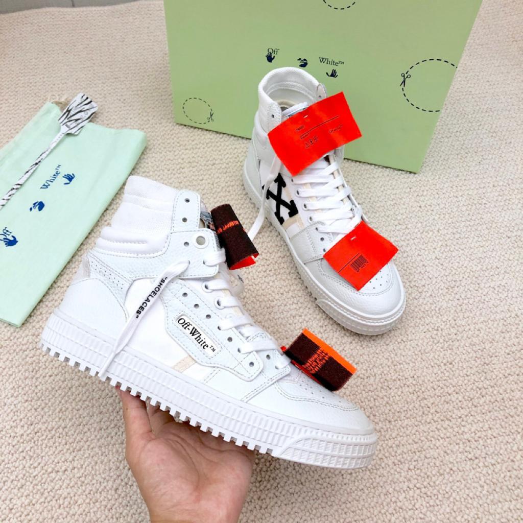 OFF-WHITE Off Court 3.0 Leather White White Orange - vstockx