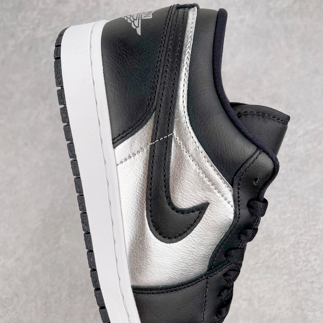 Jordan 1 Low SE Black Metallic Silver - vstockx