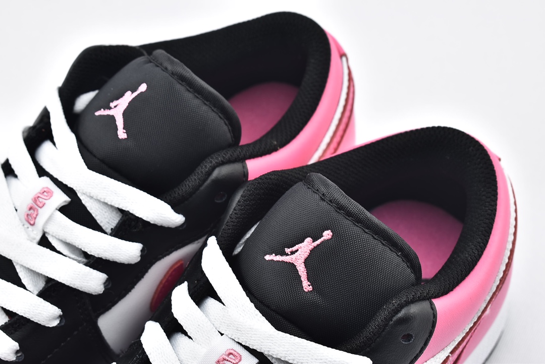 Jordan 1 Low Black Active Fuchsia - vstockx