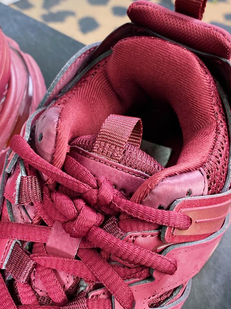 Balenciaga Track Burgundy - vstockx
