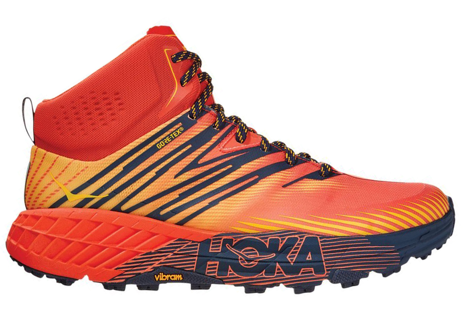 Hoka One One Speedgoat Mid Gore-Tex 2 Mandarin Red - vstockx