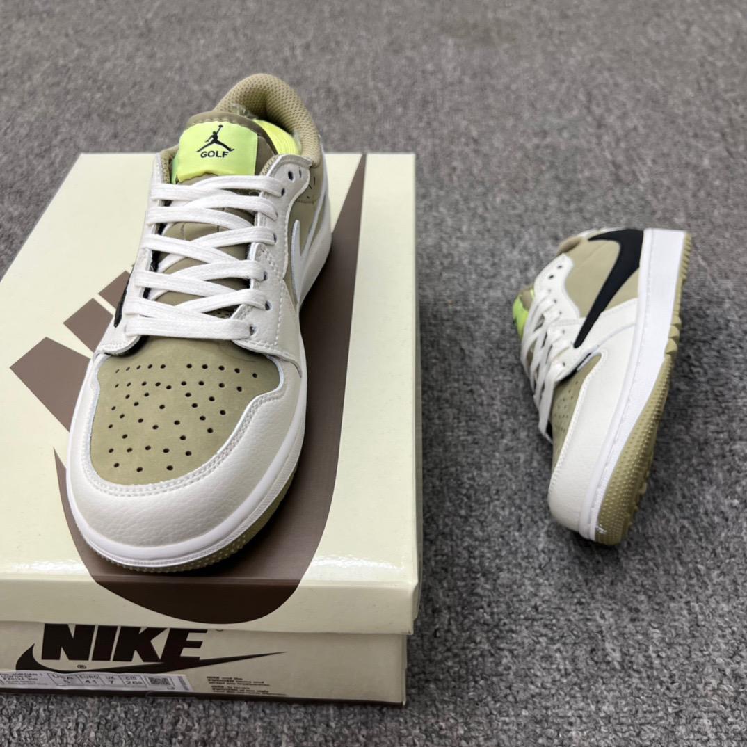 Jordan 1 Retro Low Golf Travis Scott Neutral Olive - vstockx