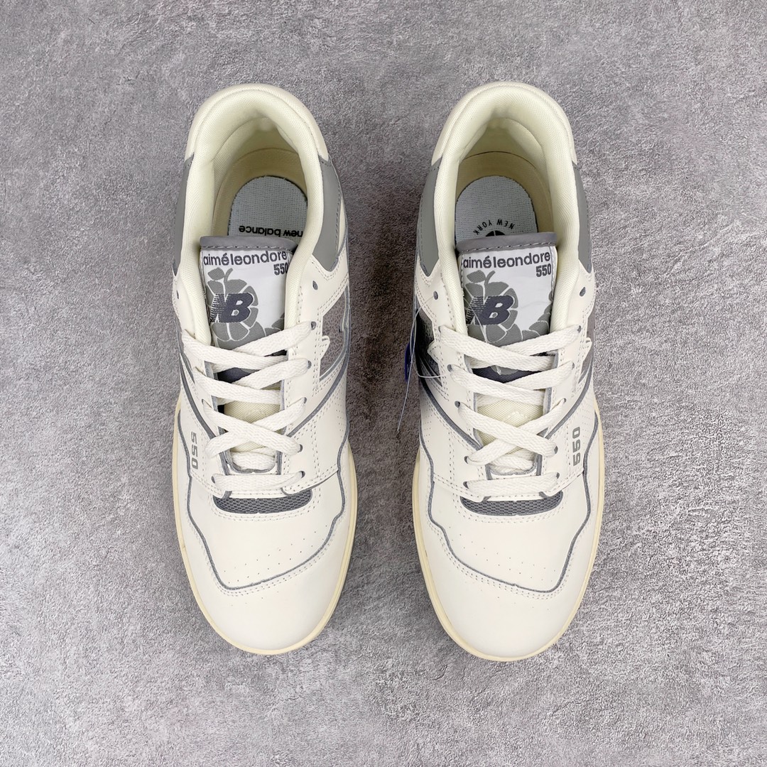 New Balance 550 Aime Leon Dore White Grey - vstockx