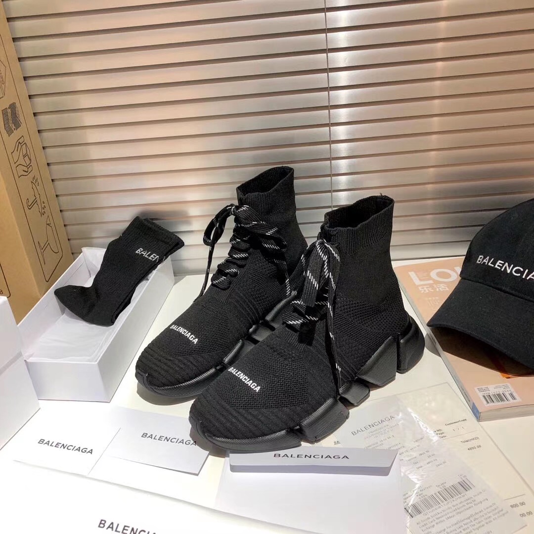 Balenciaga Speed 2.0 Lace Up Black (W) - vstockx