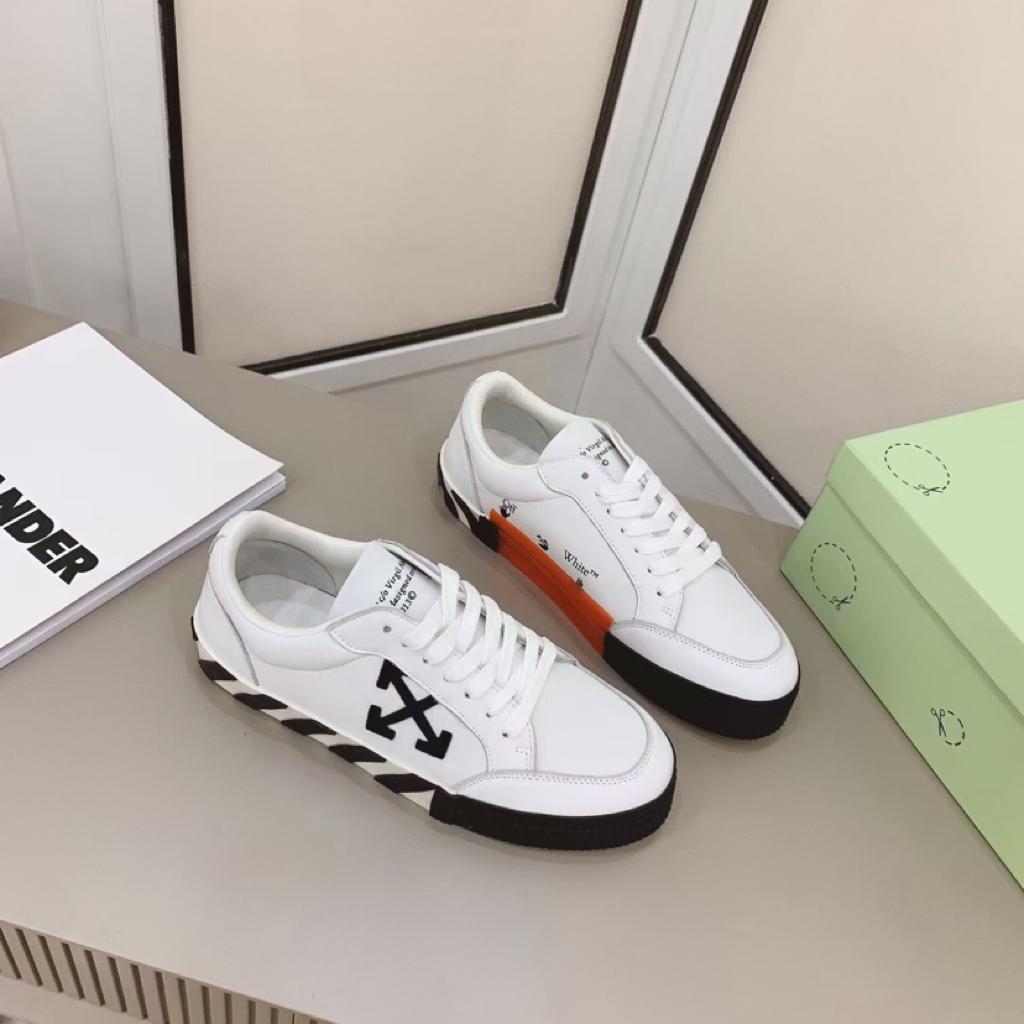 OFF-WHITE Vulcanized Low Canvas White Black - vstockx