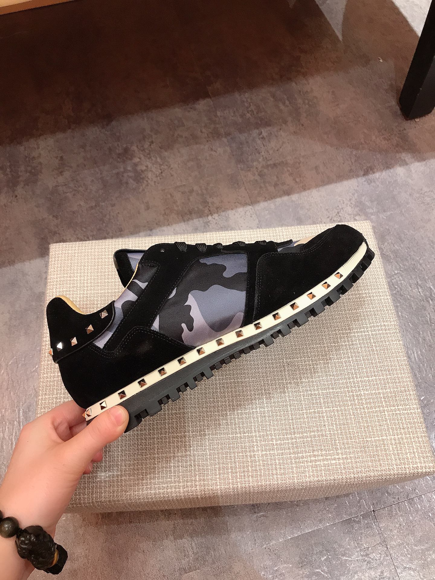 Valentino Garavani Rockrunner camouflage-print sneakers 25 - vstockx