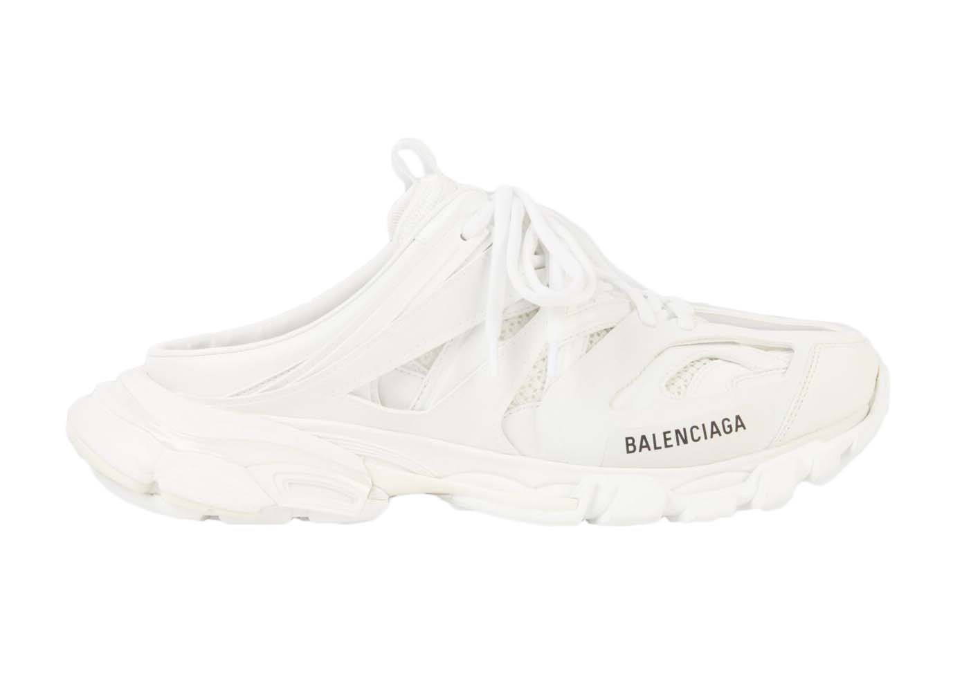 Balenciaga Track Mule White - vstockx