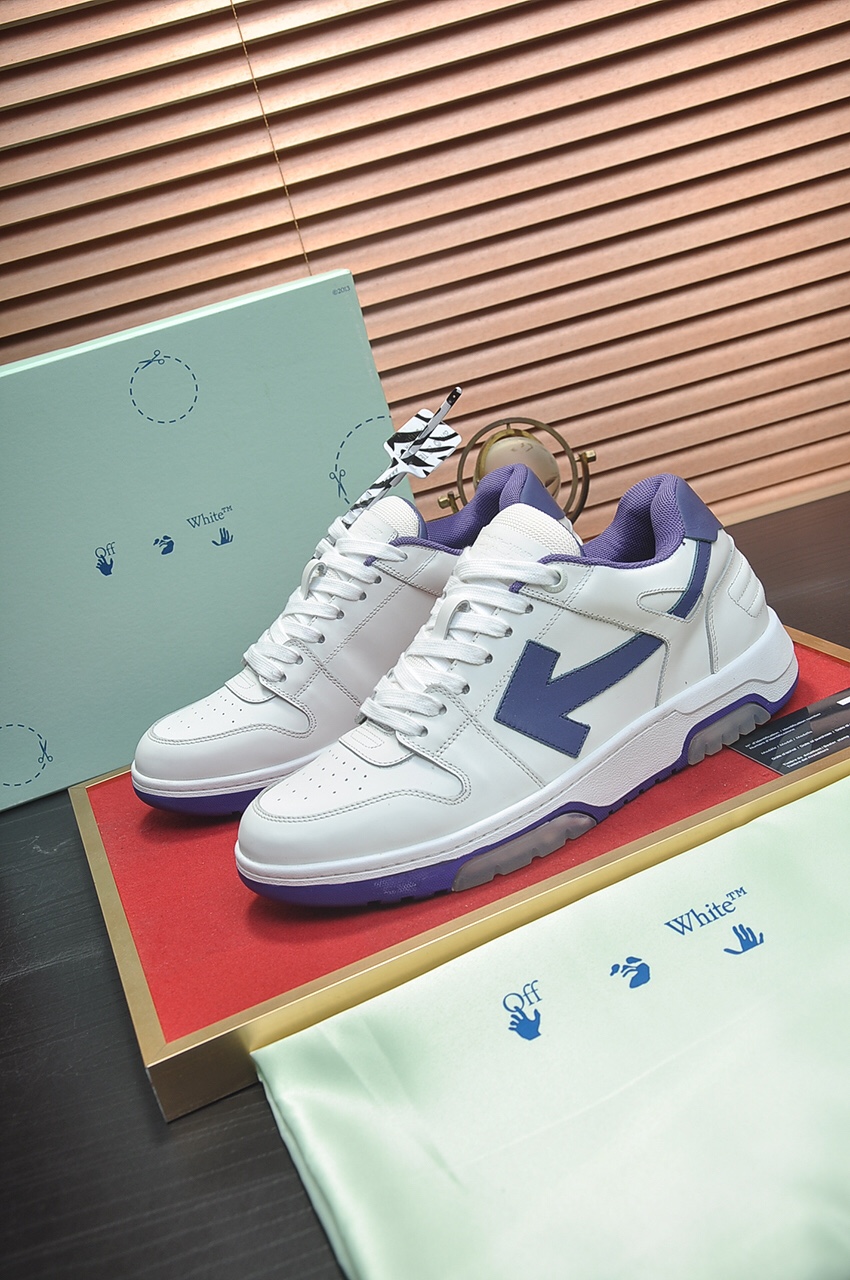 Off-White Out of Office White Purple - vstockx