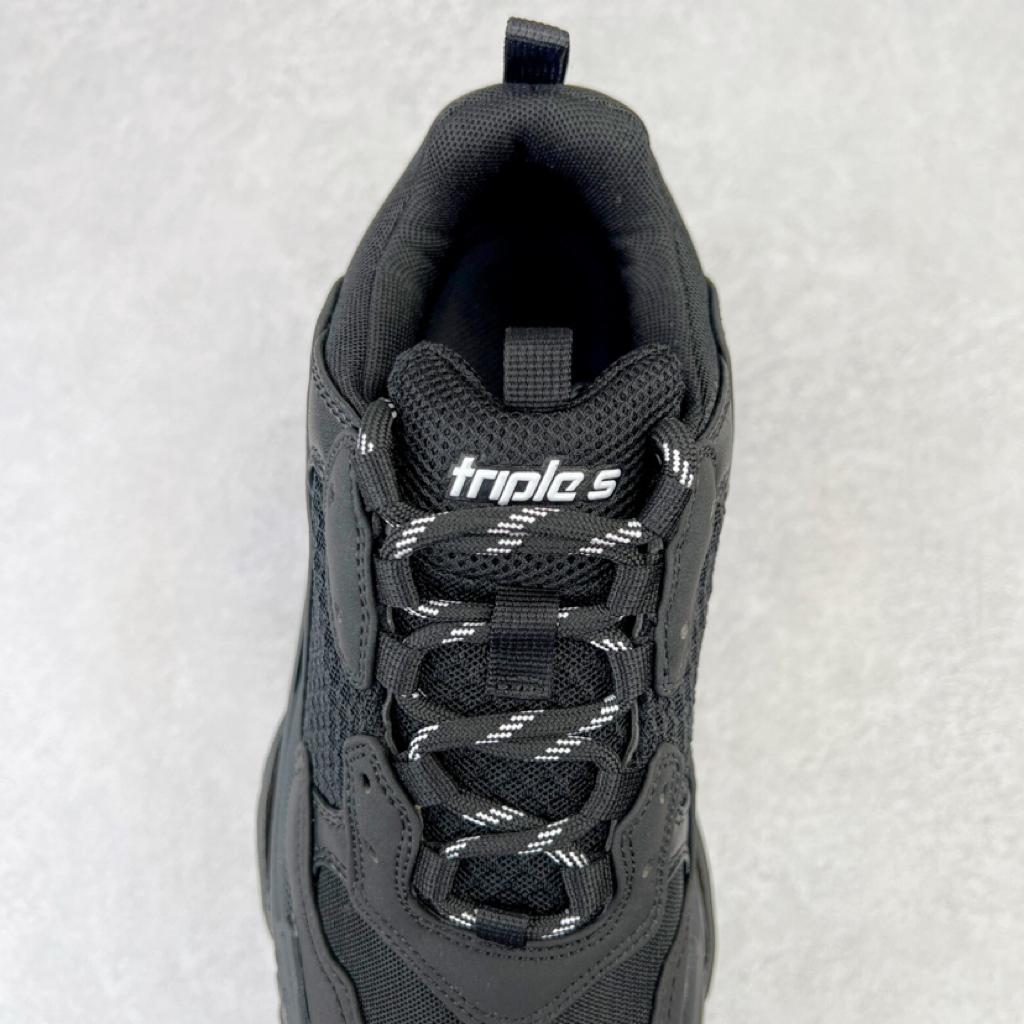 Balenciaga Triple S Clear Sole Black - vstockx