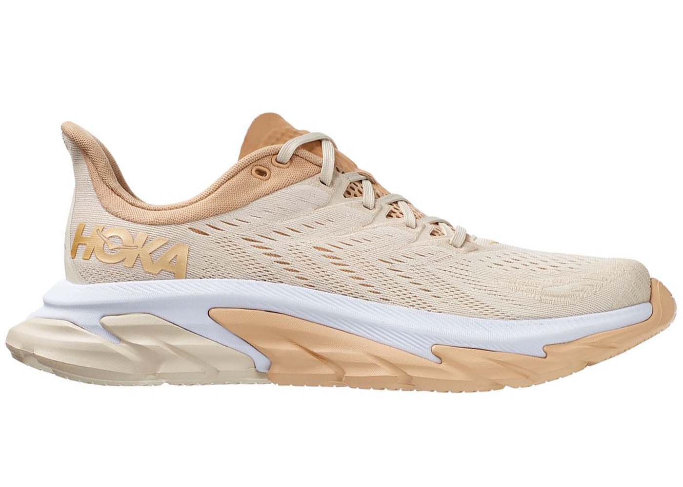 Hoka One One Clifton Edge Almond Milk Beige - vstockx
