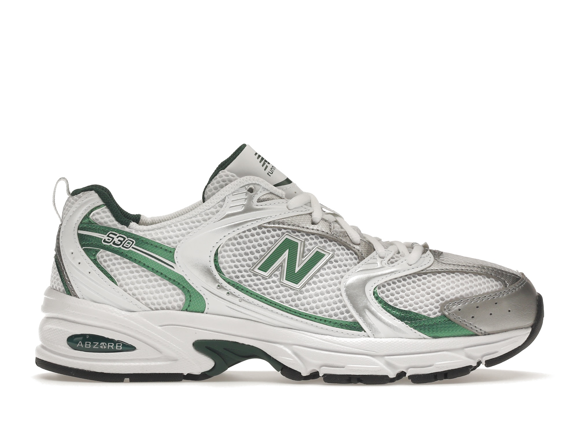 New Balance 530 White Nightwatch Green - vstockx