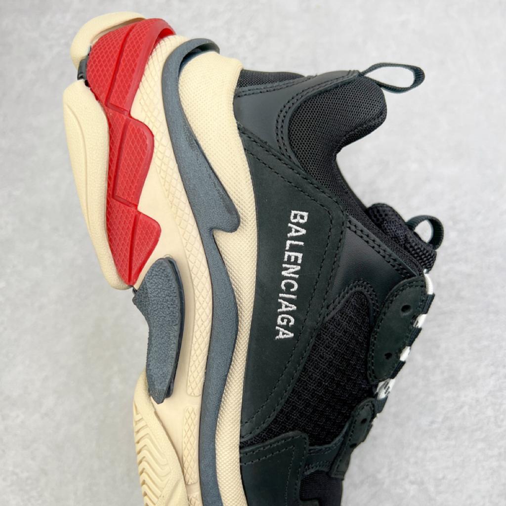 Balenciaga Triple S Black White Red (2018 Reissue) - vstockx