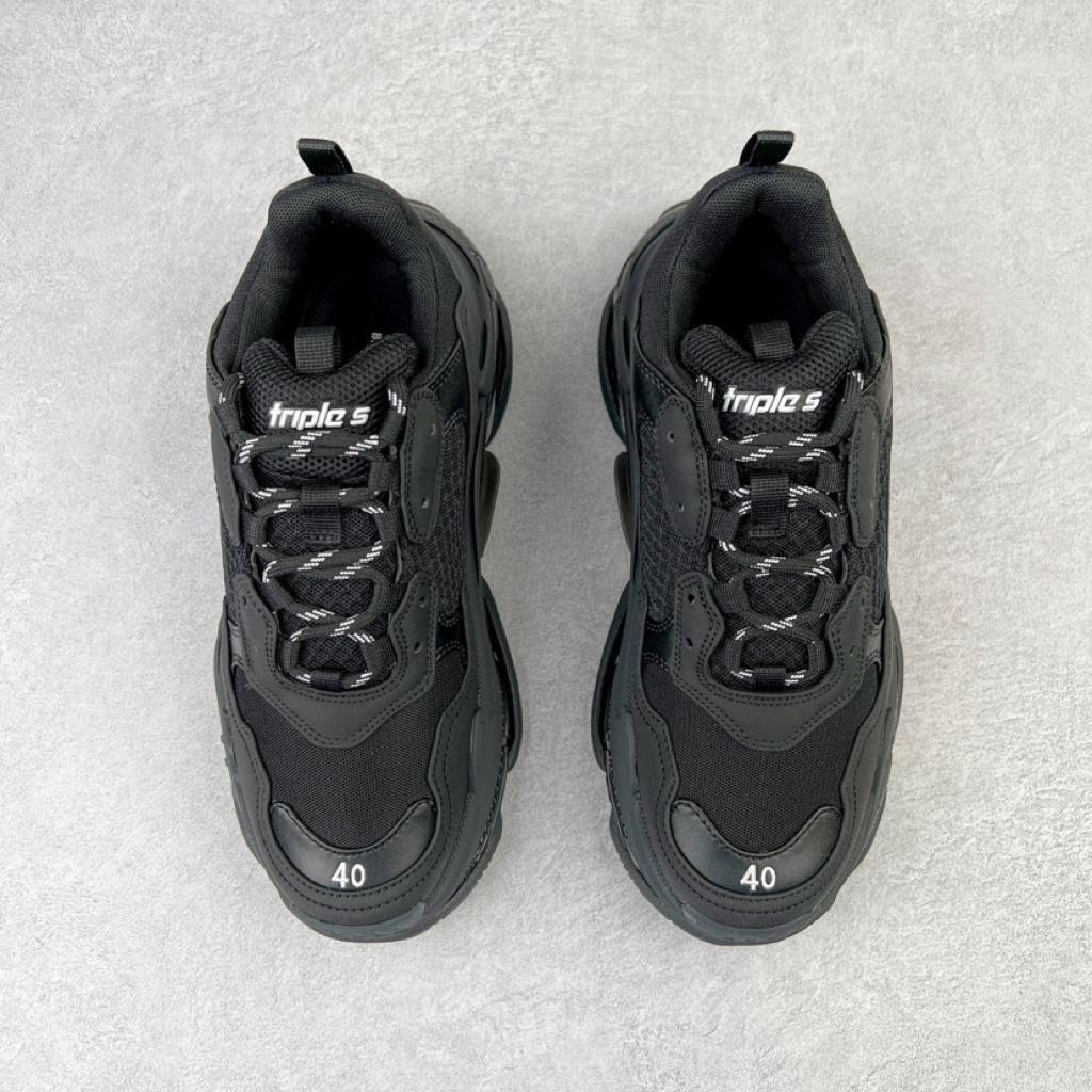 Balenciaga Triple S Clear Sole Black - vstockx