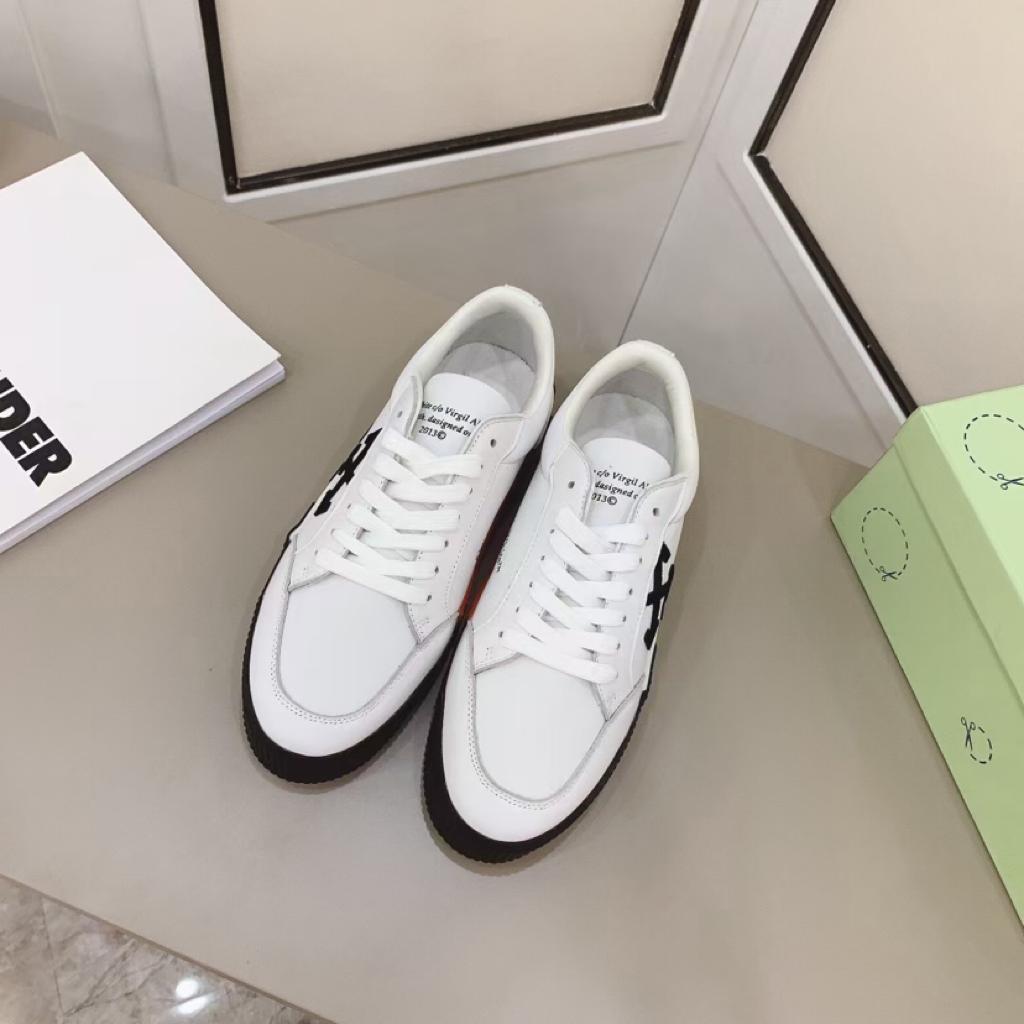OFF-WHITE Vulcanized Low Canvas White Black - vstockx