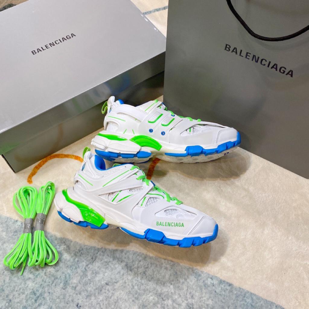 Balenciaga Track White Blue Green - vstockx