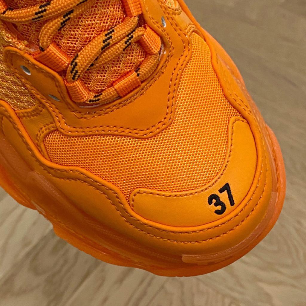 Balenciaga Triple S Clear Sole Orange - vstockx