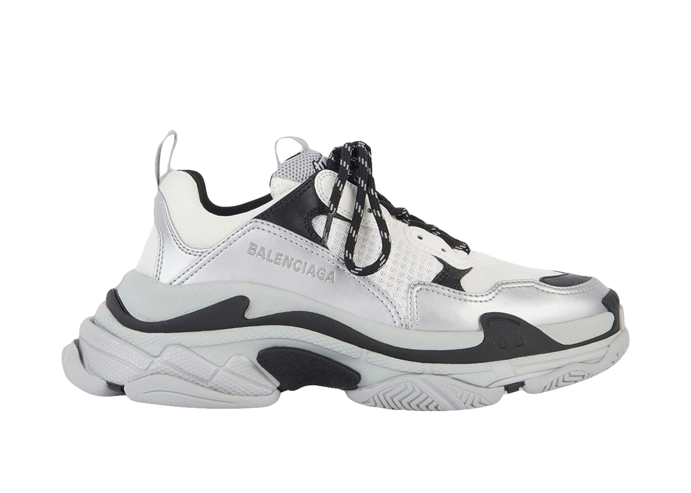 Balenciaga Triple S Grey Metallic - vstockx