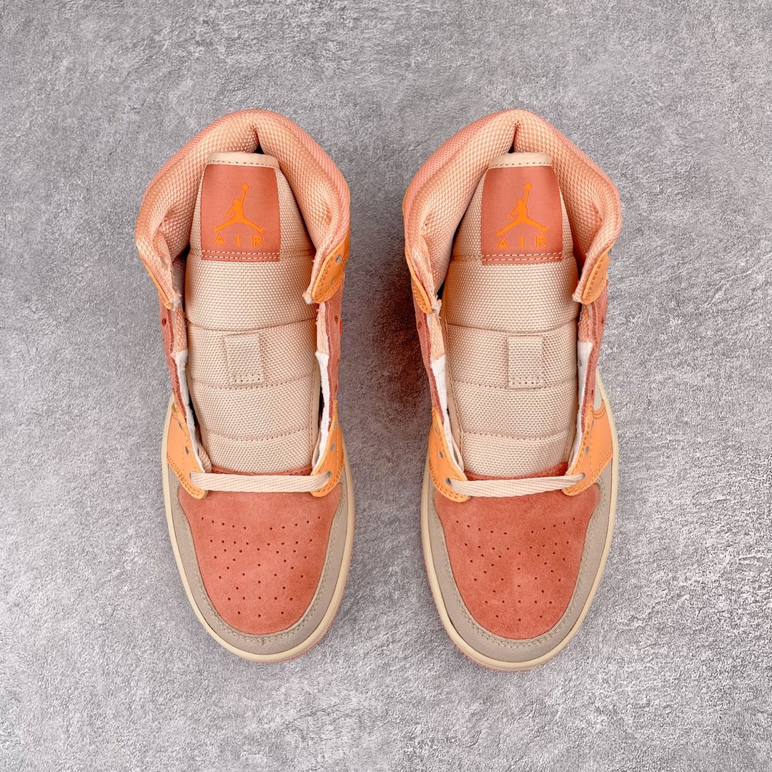 Jordan 1 Mid Apricot Orange - vstockx