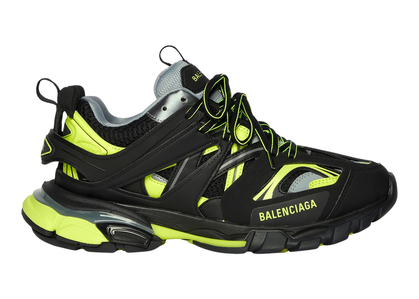 Balenciaga Track Black Neon Yellow - vstockx