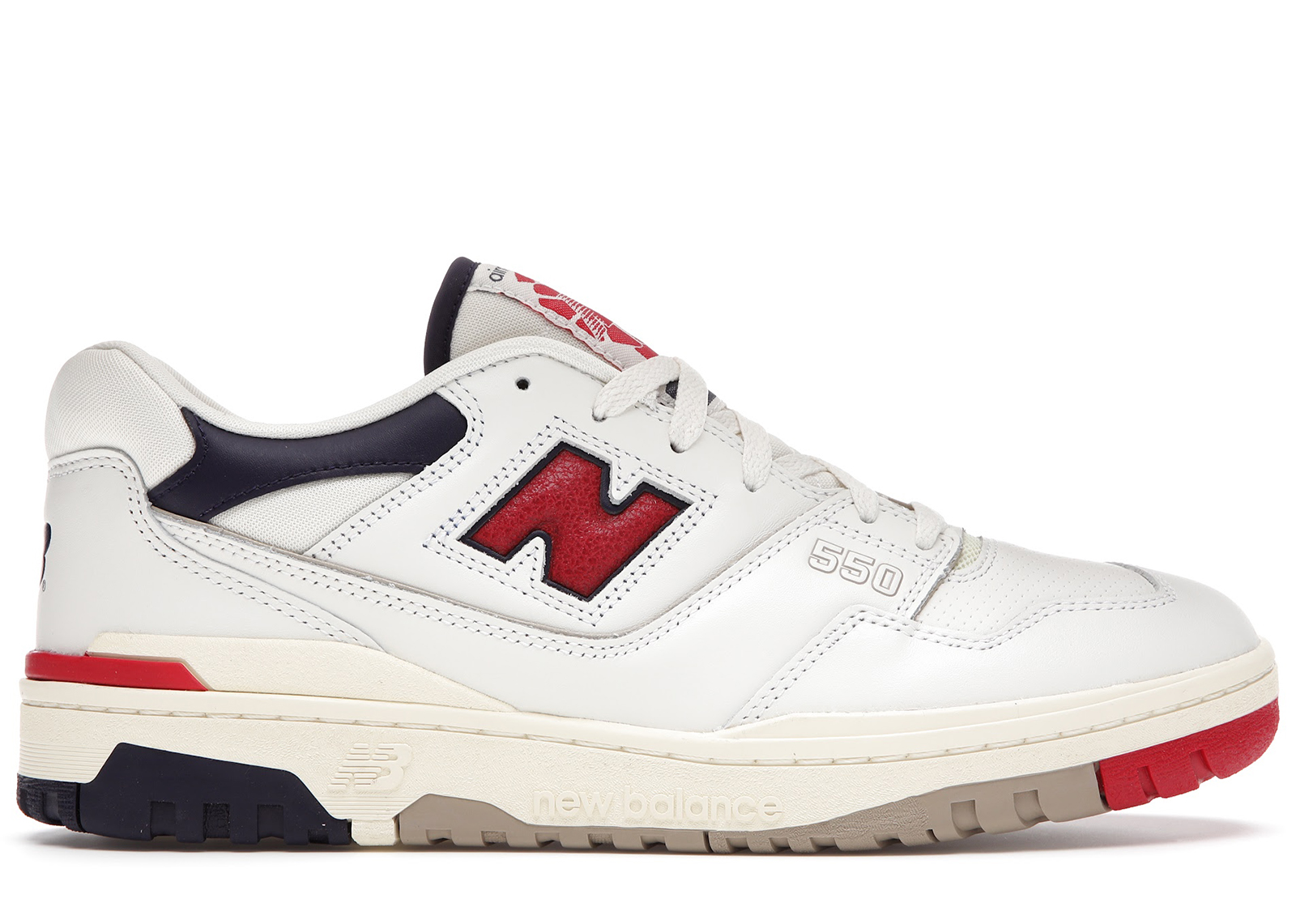 New Balance 550 Aime Leon Dore White Navy Red - vstockx