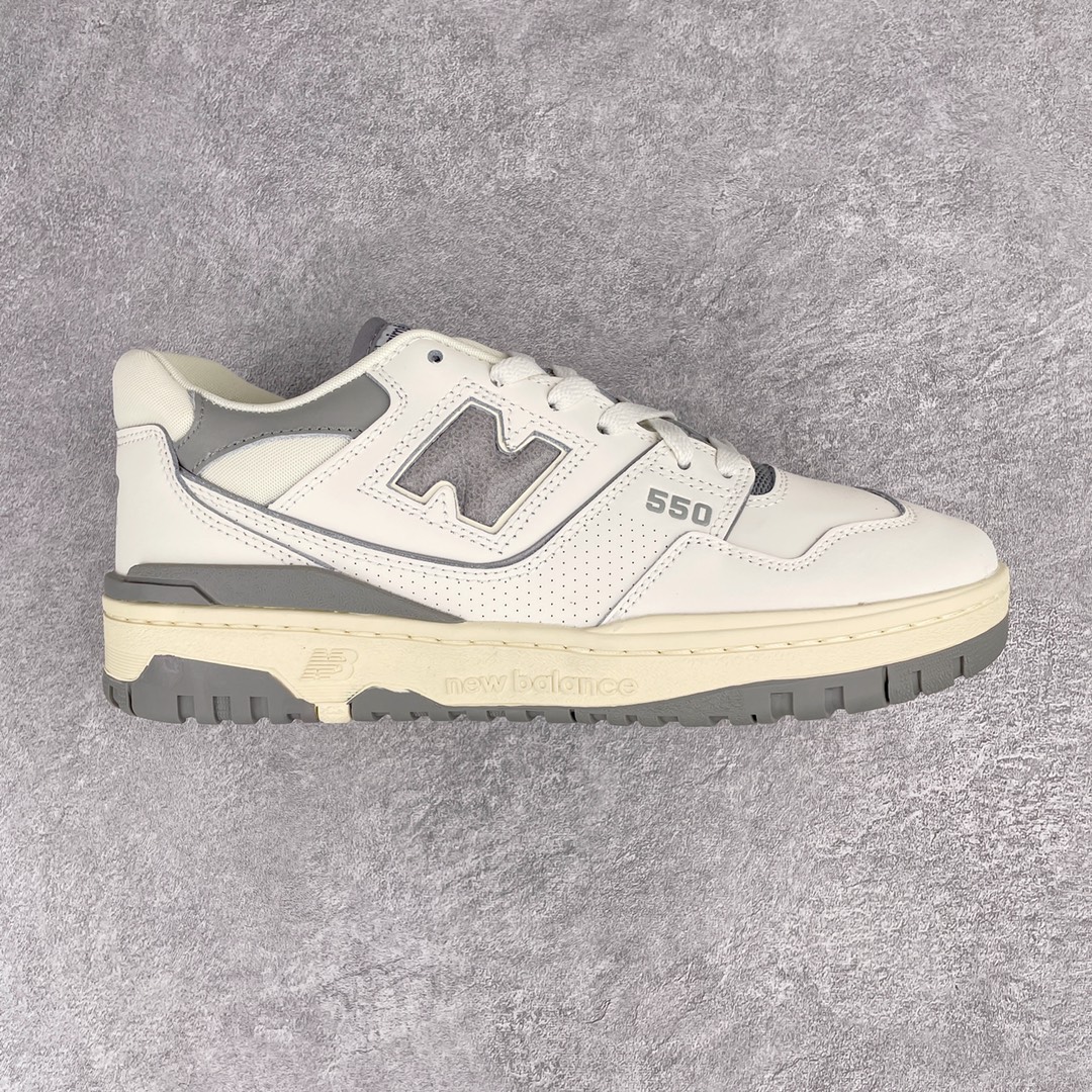 New Balance 550 Aime Leon Dore White Grey - vstockx