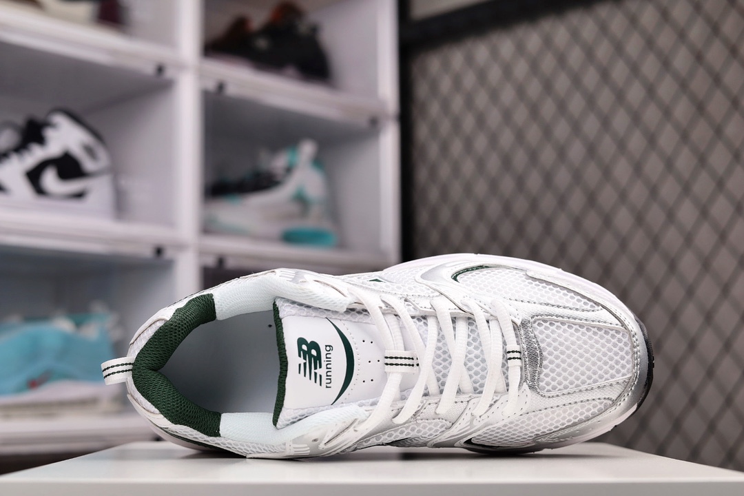 New Balance 530 White Nightwatch Green - vstockx