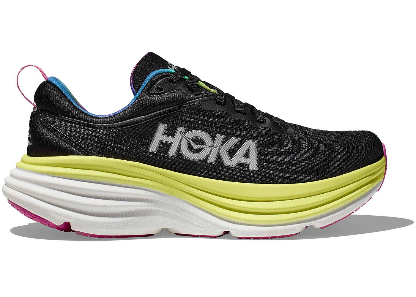 Hoka One One Bondi 8 Black Citrus (Women's) - vstockx