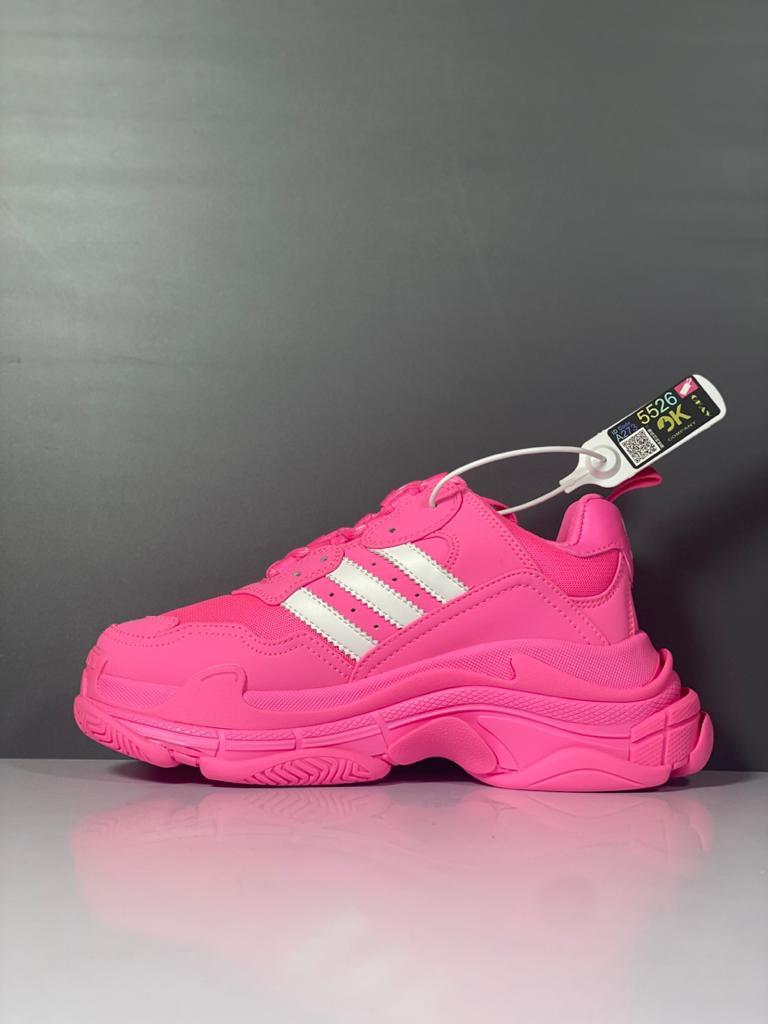 Balenciaga x adidas Triple S Neon Pink (W) - vstockx