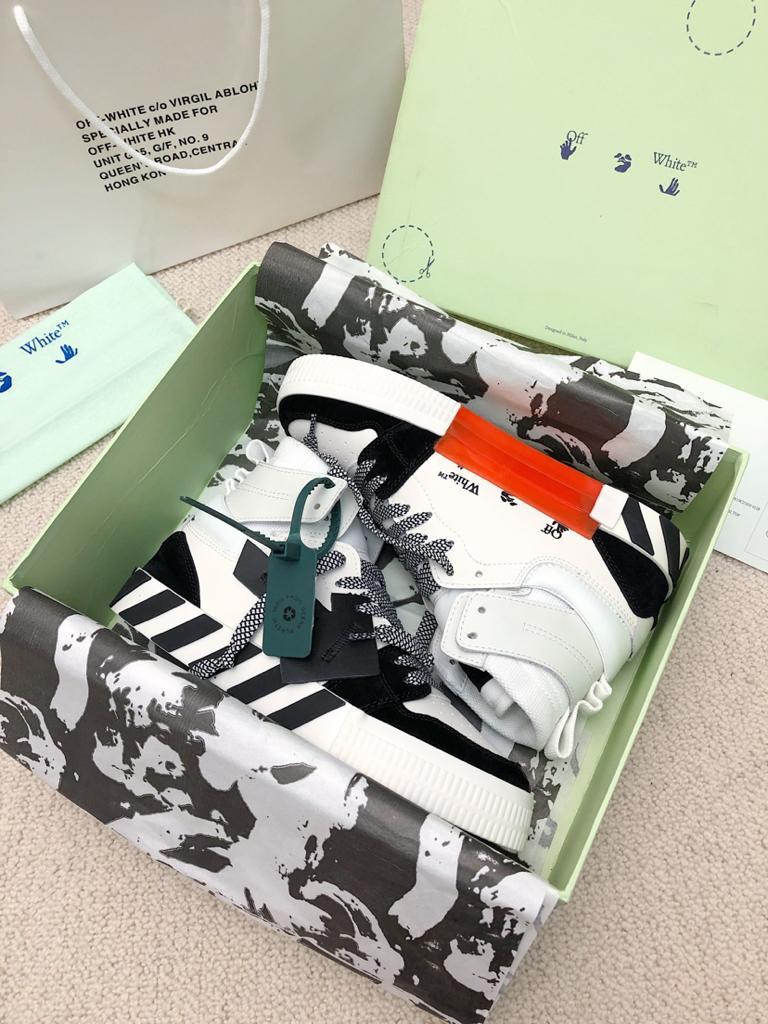 OFF-WHITE Vulc High White Black - vstockx
